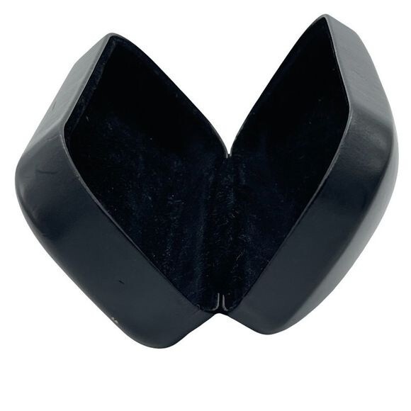 COACH Black Oversized Hard Clam Case for Your SUNglasses or EYEglasses - Picture 3 of 11